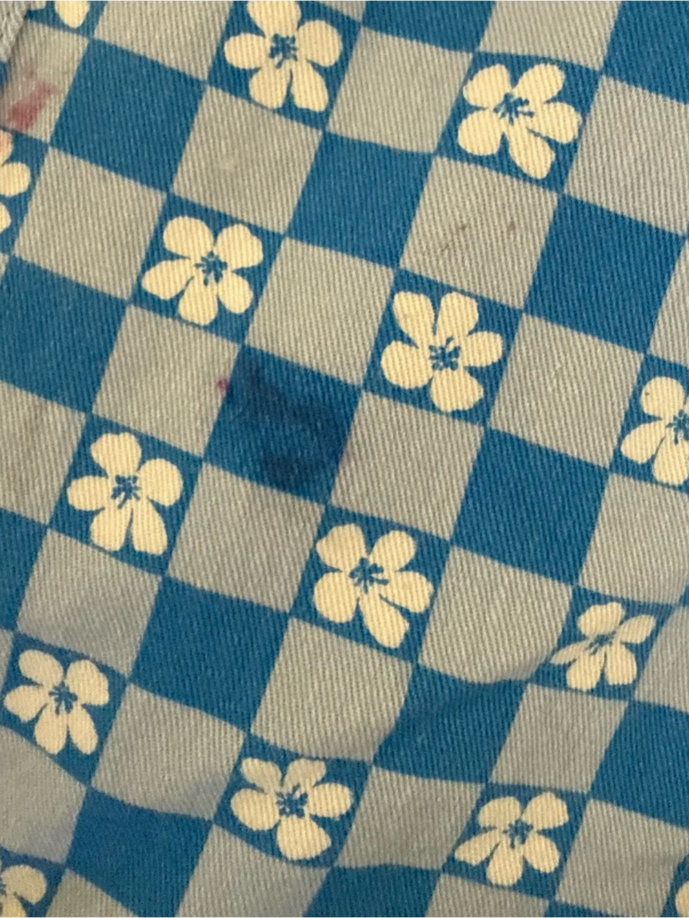 Blue flowered Pattern women’s Pants - Picture 6 of 8